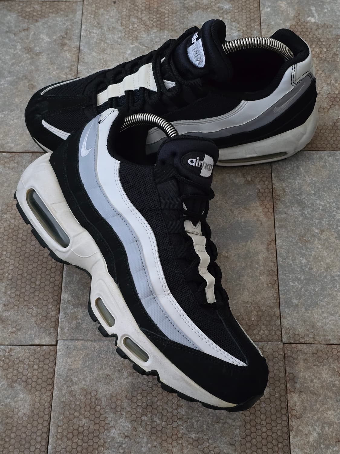 (260)나이키 에어맥스 95 에센셜 블랙 울프 그레이 상품이미지7