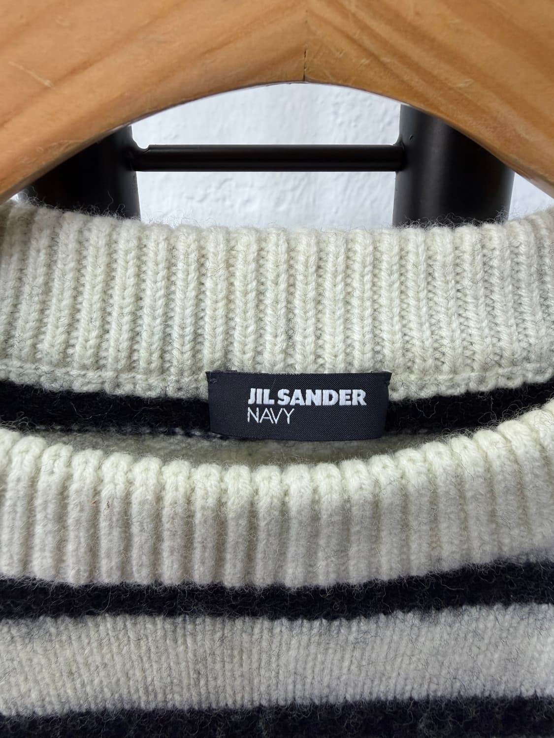 정품) 질샌더 여성 스트라이프 배색 니트 탑 M 상품이미지5