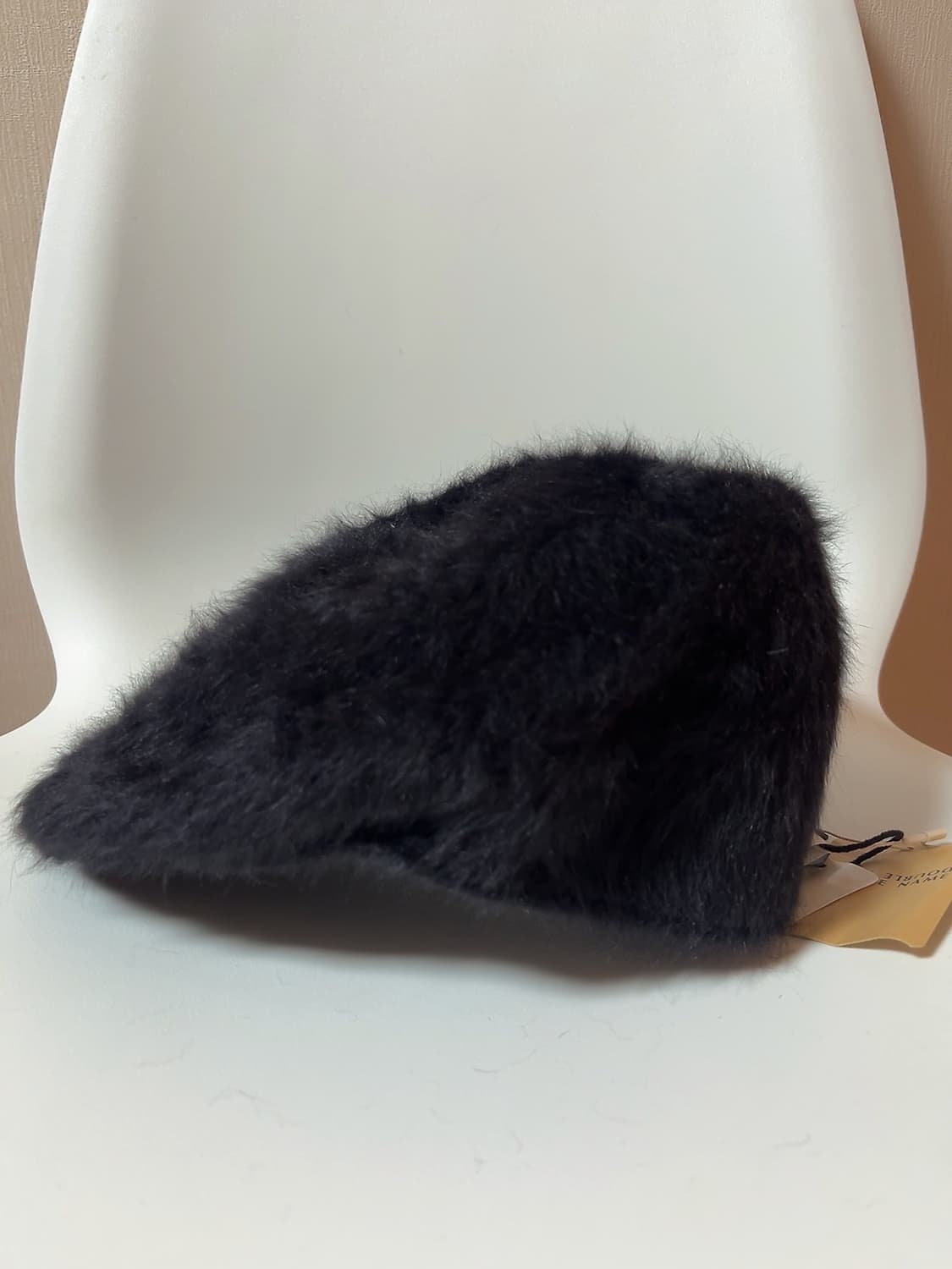 캉골 헌팅캡 앙고라 퍼 블랙M 상품이미지1