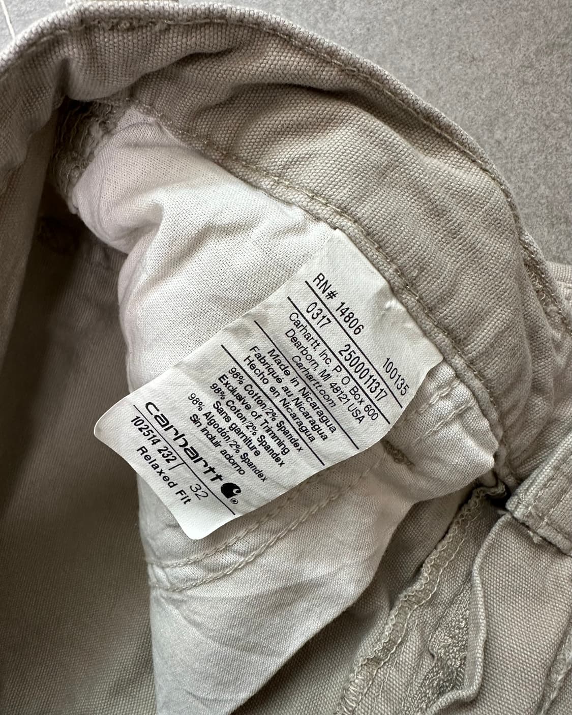 (허단41)칼하트 워크 반바지-M2150 상품이미지5