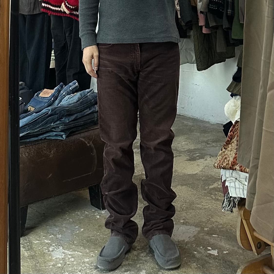 (착용컷) Lee 코듀로이 진 (남성용 34) 상품이미지4