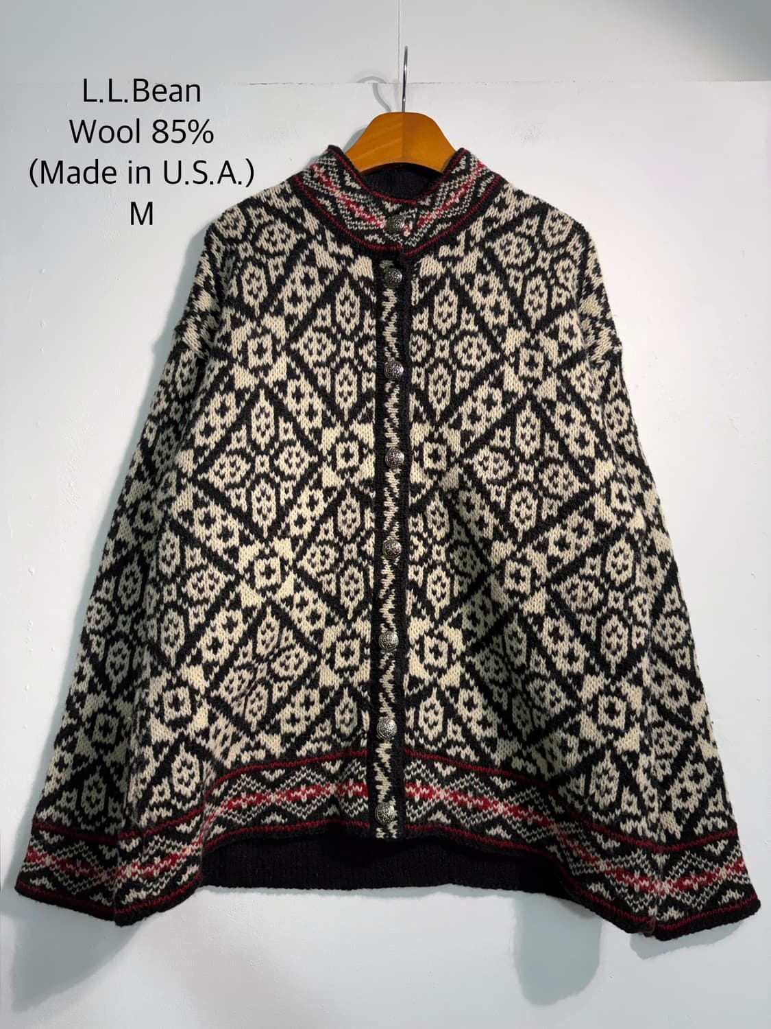 [m] L.L.Bean 엘엘빈 울 노르딕 니트 (U.S.A.made) 상품이미지1