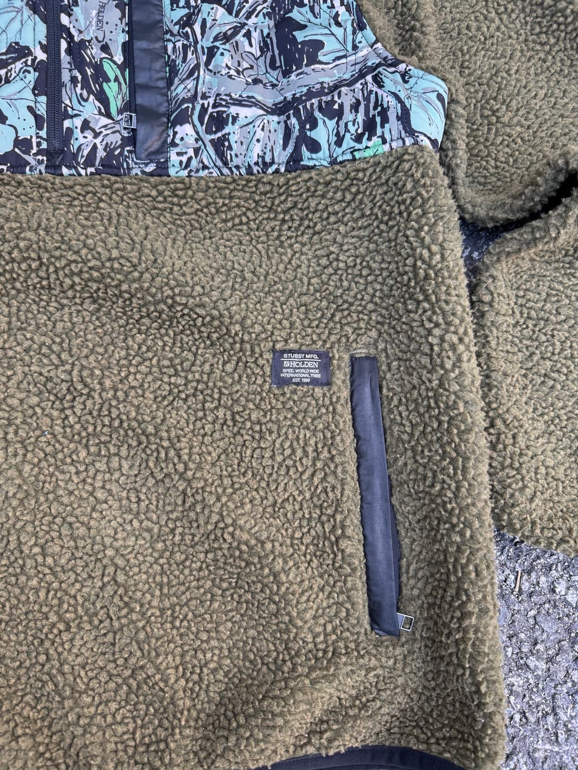 STUSSY 스투시 X 홀덴 카모 스노우 플리스 아노락 상품이미지3