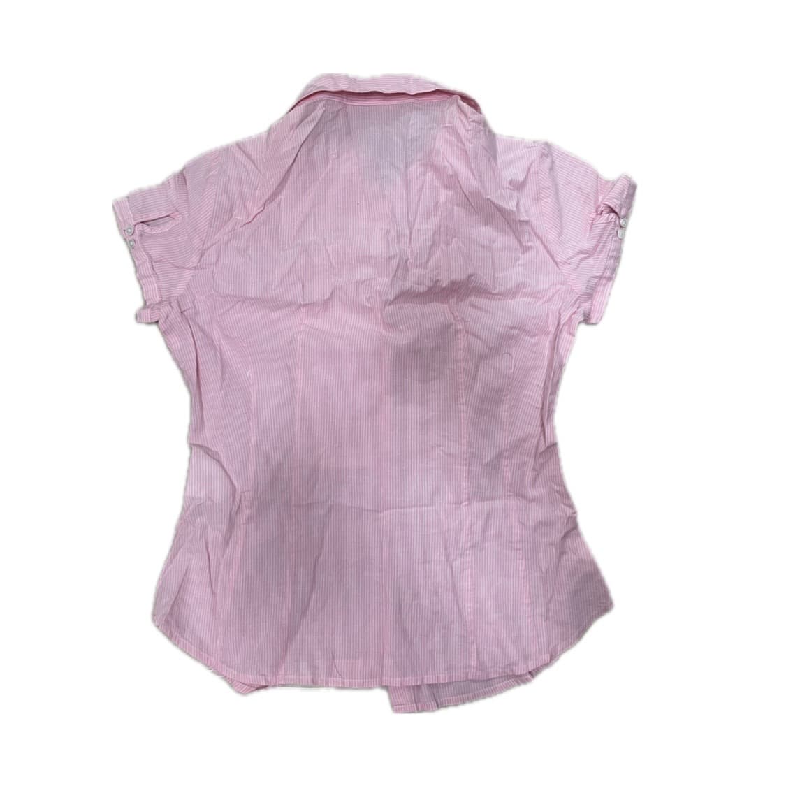 반팔셔츠 귀여운 셔링디테일 분홍핑크 상품이미지2