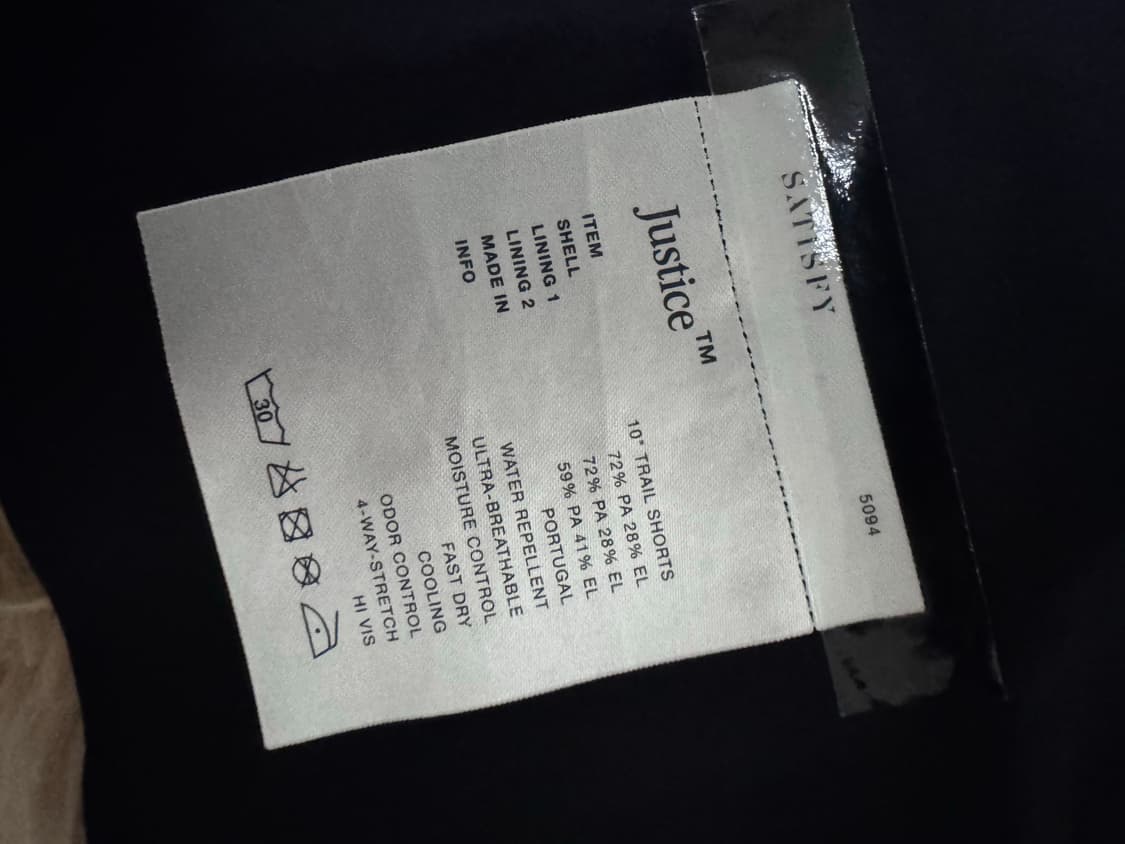 새티스파이 Satisfy Justice 10" 트레일 쇼츠 블랙 상품이미지3