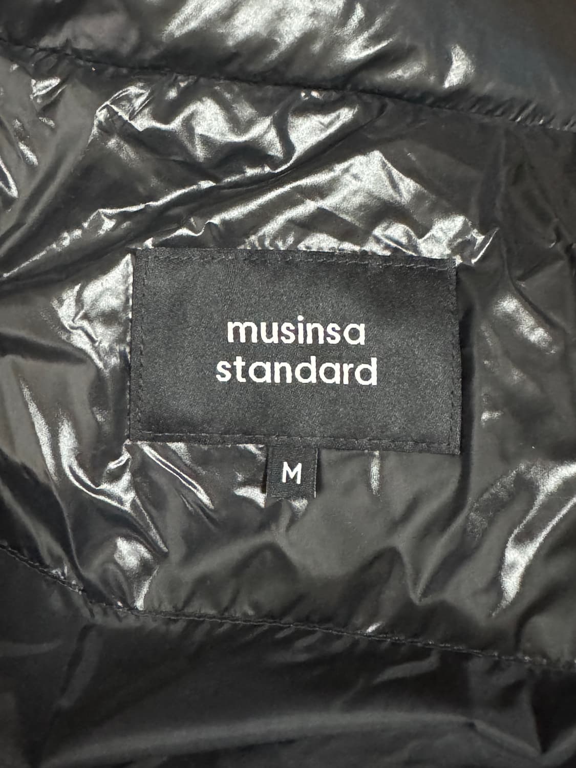 무탠다드 유광 패딩 m 상품이미지5