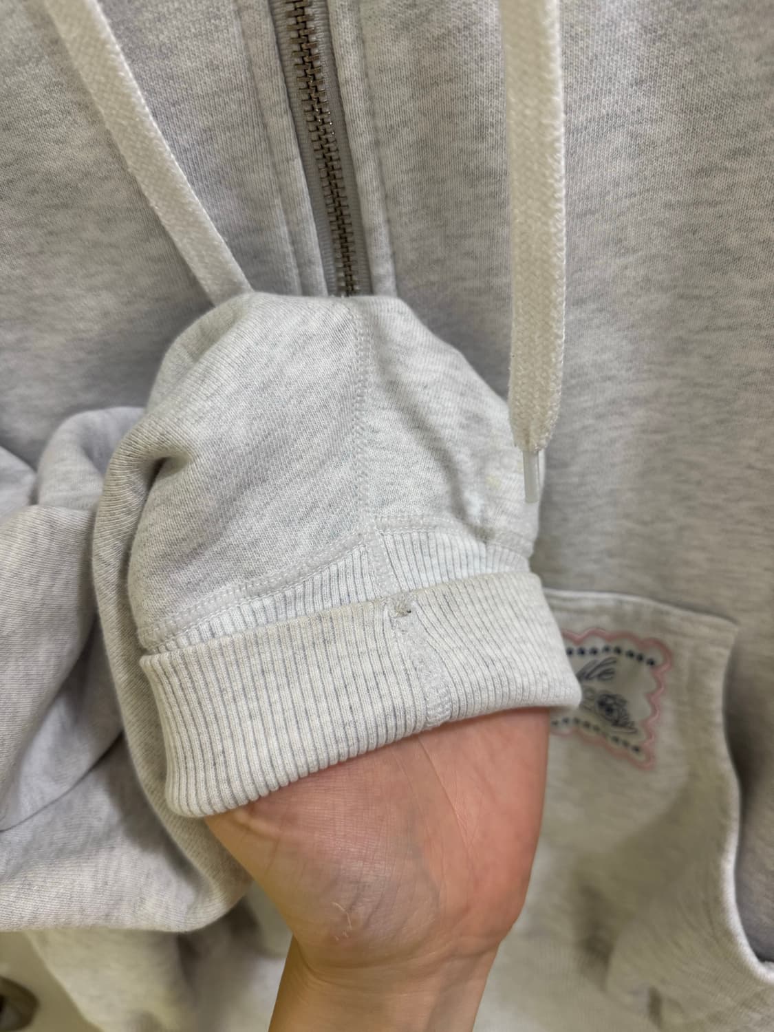 Freckle 베이직 로고 후디 멜란지 상품이미지9