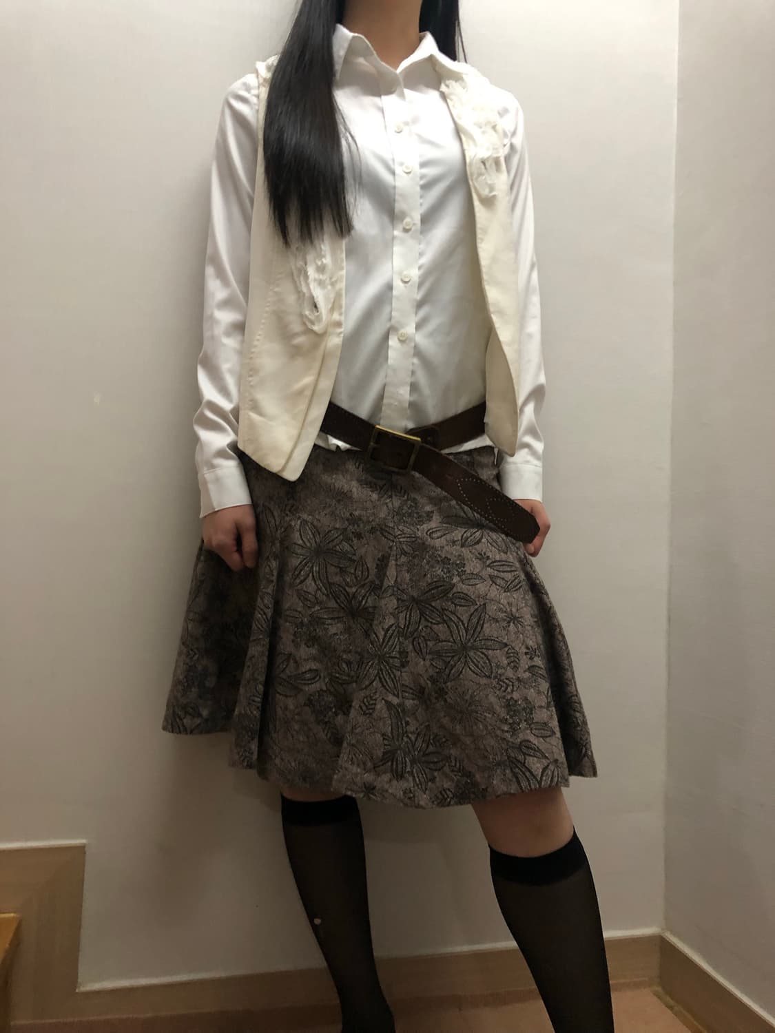 빈티지 아이보리 플라워 베스트 상품이미지5