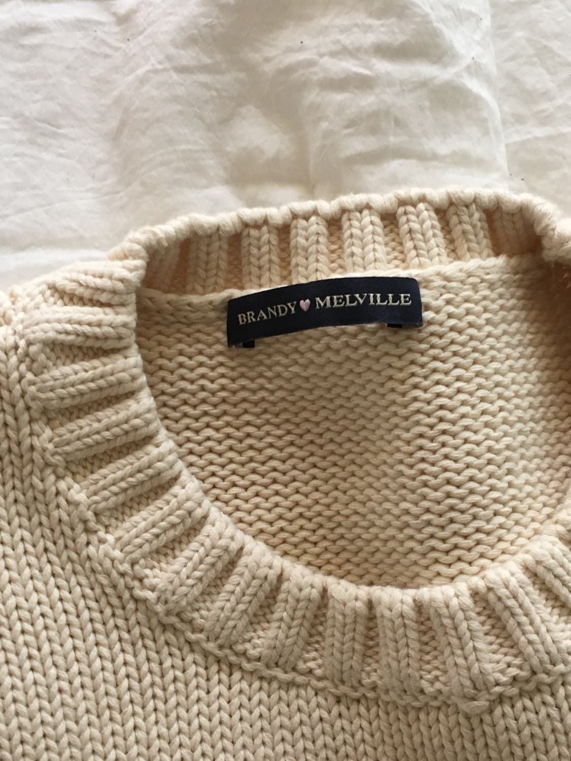 브랜디멜빌 성조기 니트 아이보리 스웨터 상품이미지2