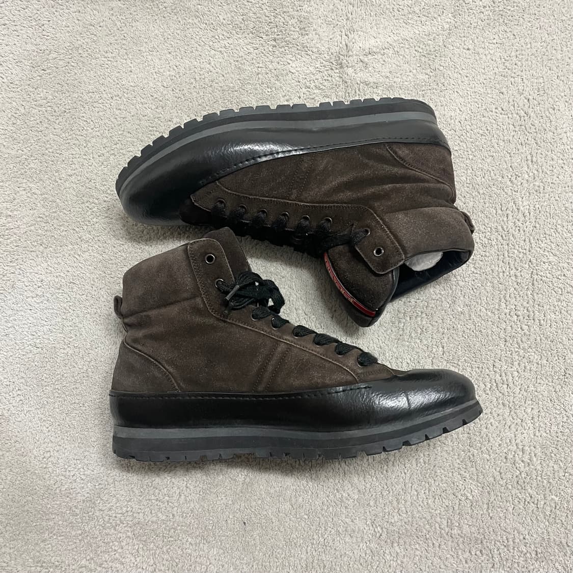 285) 프라다 스포츠 스웨이드 비브람 부츠 브라운 상품이미지2