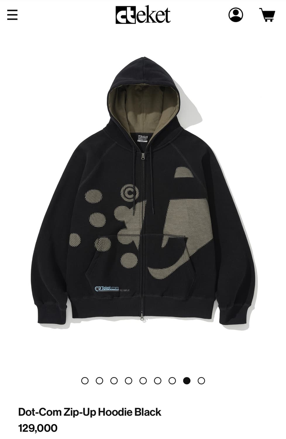 Teket Dot-com Zip-up Hoodie  상품이미지1