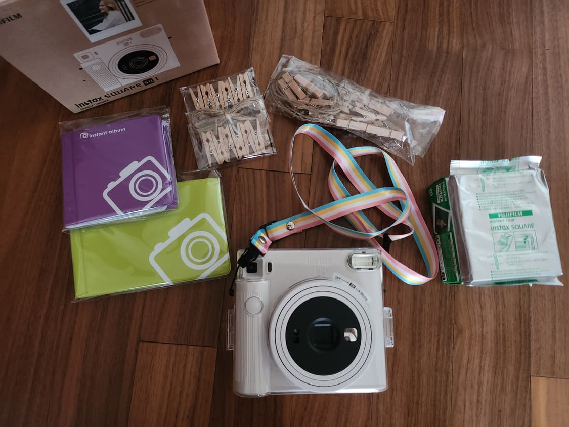 후지필름 인스탁스 SQ1 스퀘어 화이트 폴라로이드 풀세트 상품이미지1