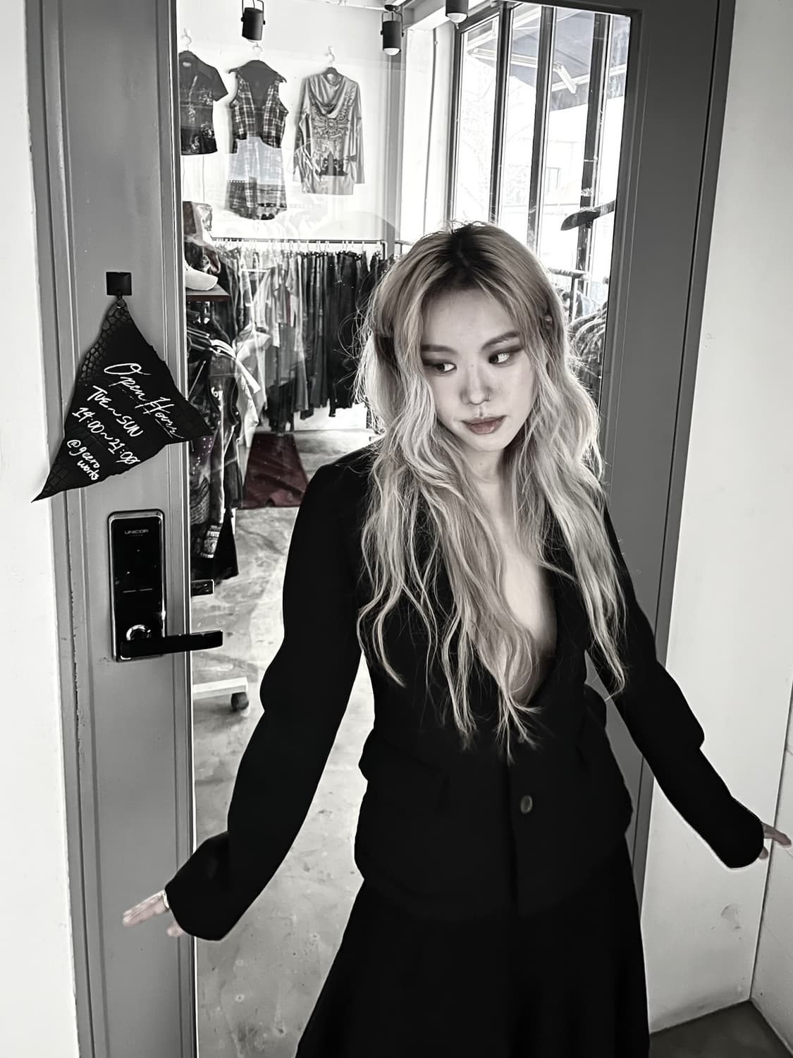 꼼데가르송 04‘s 아카이브 롱 라펠 블레이저 상품이미지1