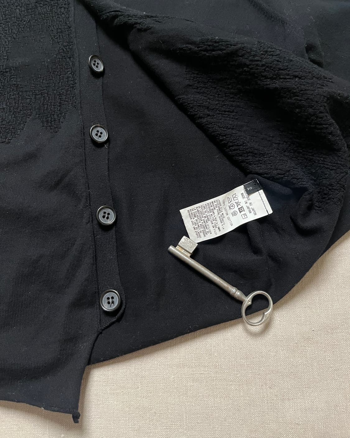 요지야마모토 하이넥 스웻 가디건 yohji yamamoto Y’s 상품이미지10