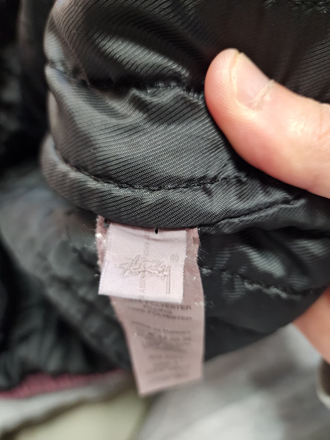 스투시캔버스인슐레이티드워크자켓 버건디 xxl 상품이미지5