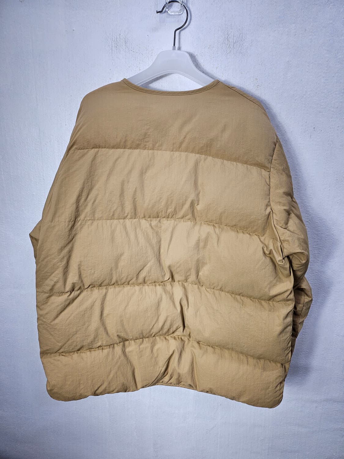 아이디얼 카멜브라운 포켓 숏패딩 77-88 새제품급 상품이미지5