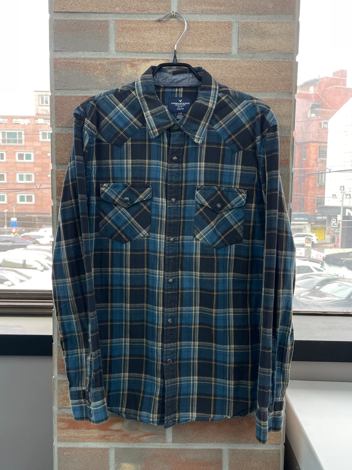 아메리칸이글 웨스턴 체크 셔츠 상품이미지7