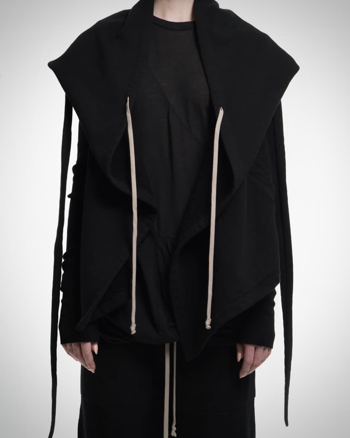 RICK OWENS DRKSHDW DRAPED HOOD VEST 상품이미지3