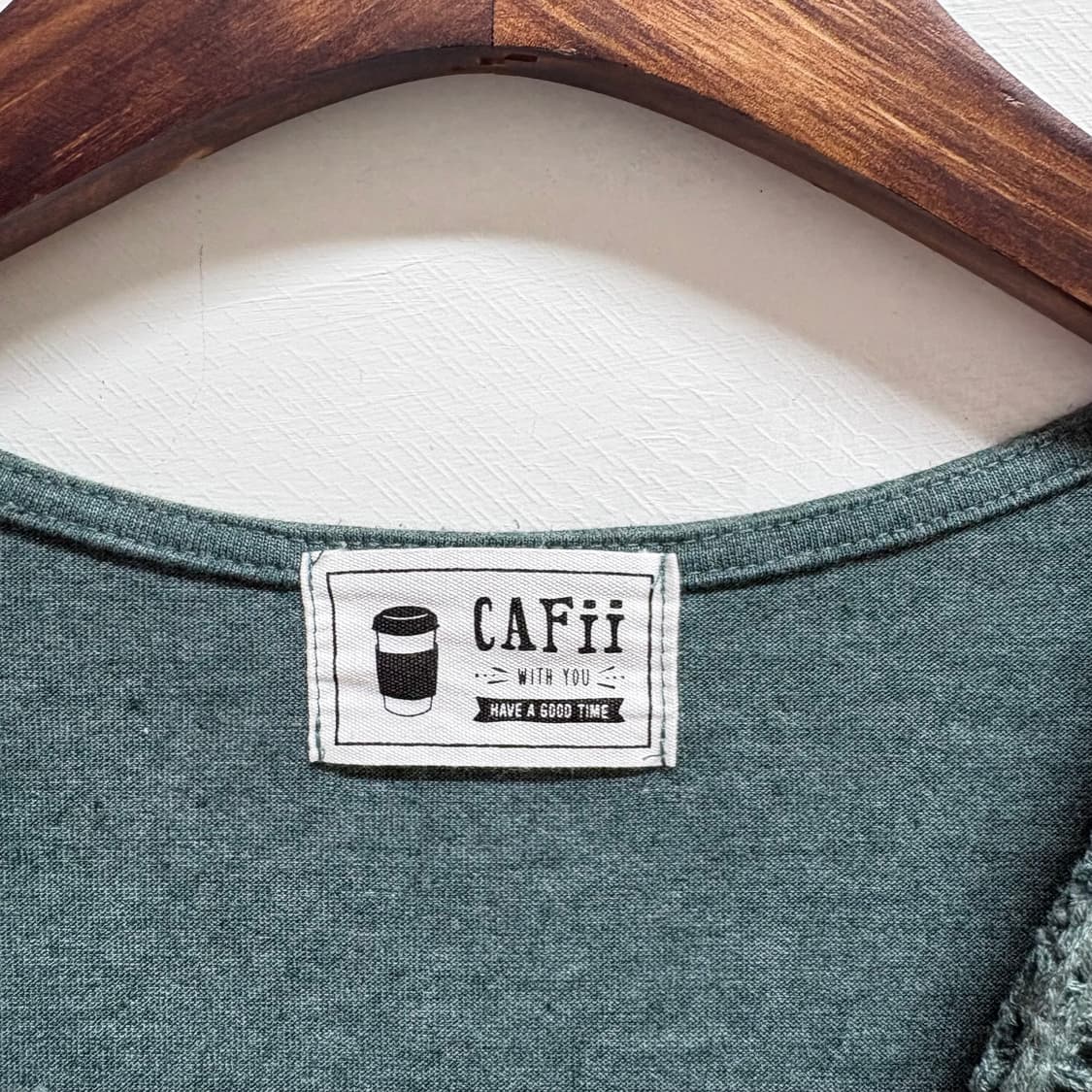 cafii 하구미 모리걸 자수 반팔 티셔츠  JPN 상품이미지5