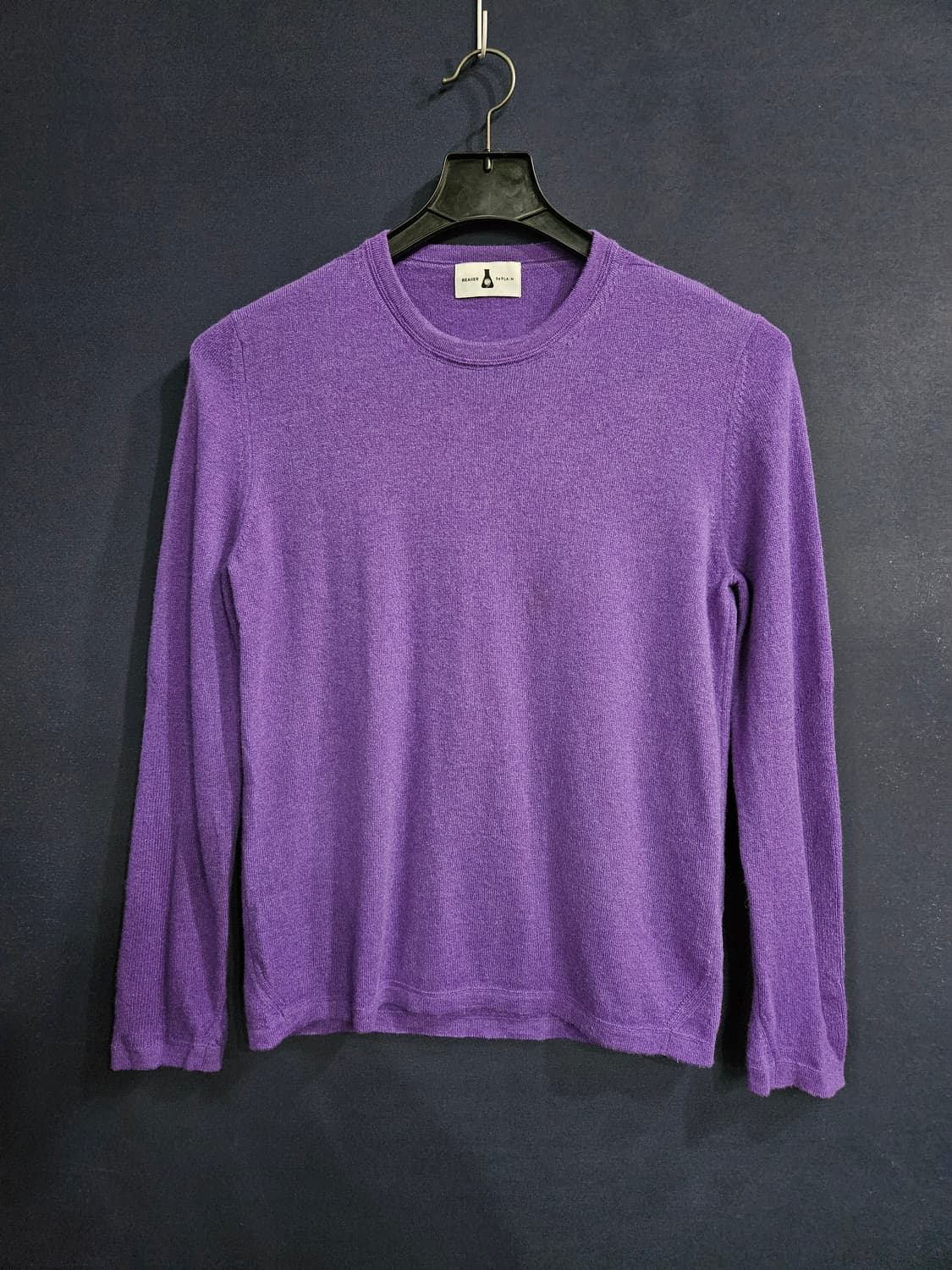 비이커&리플레인 퍼플 남성 100 캐시미어 100%니트 상품이미지1