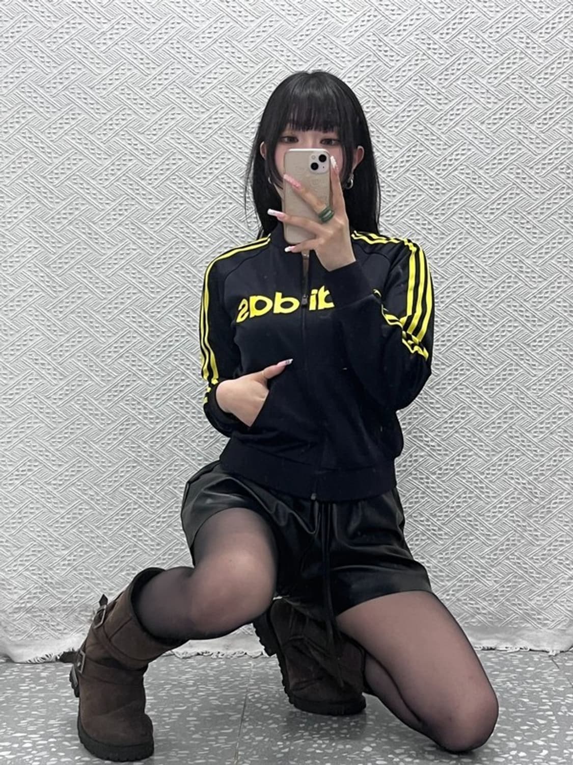 아디다스 Y2K 올드스쿨 레트로 빅로고 져지 집업 90 C12411 상품이미지2