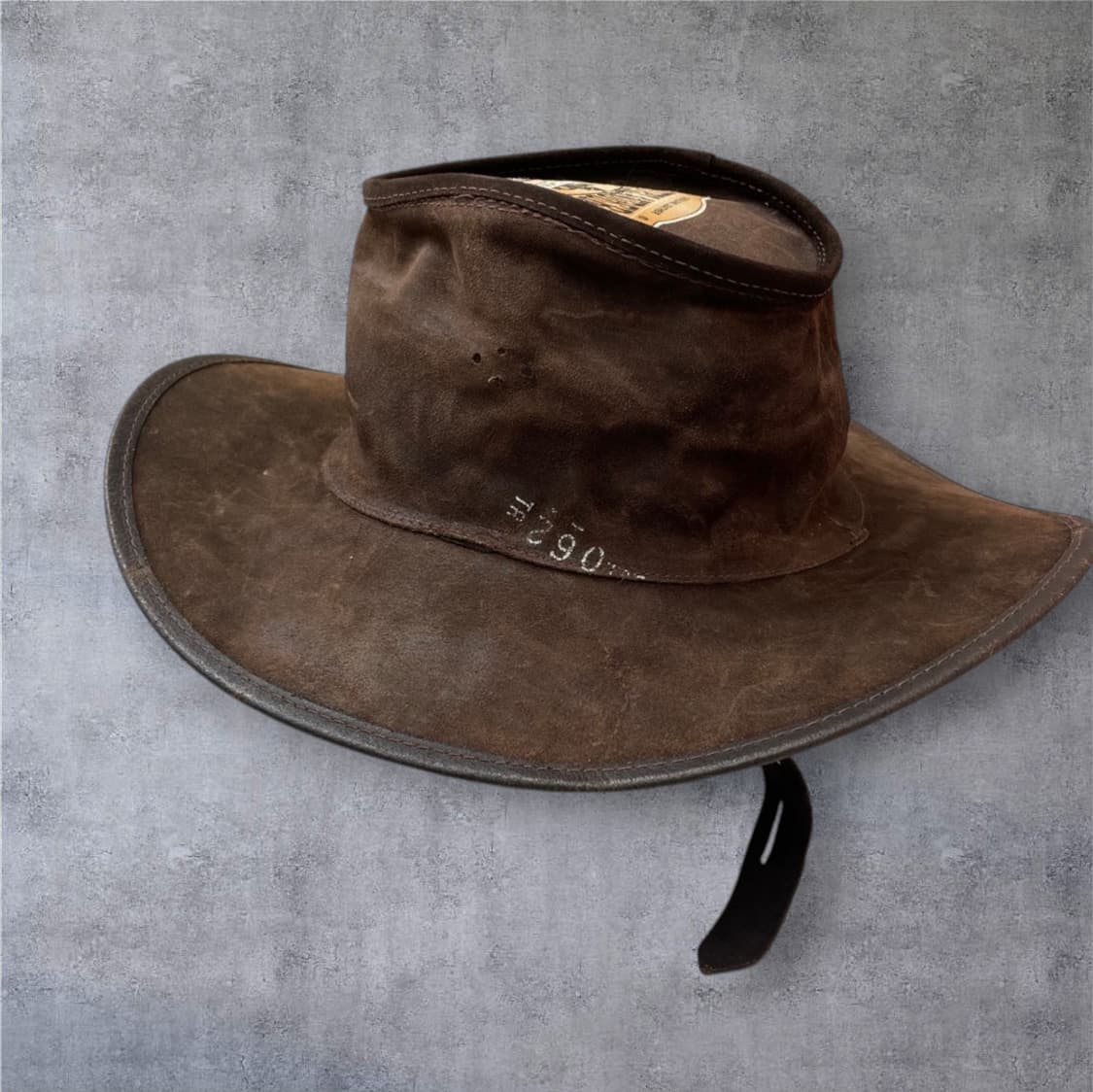 오버랜더 Overlander 브라운 빈티지 풀그레인 레더 웨스턴햇 상품이미지4