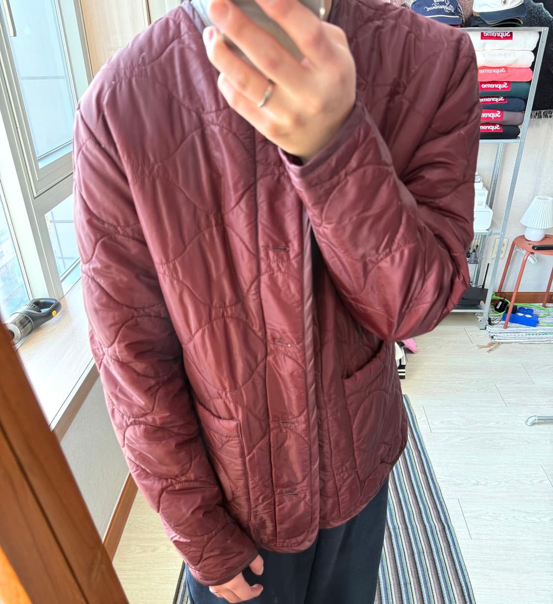 스투시 퀼티드 경량 자켓 상품이미지1