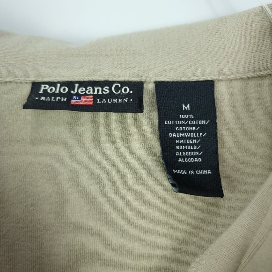 [폴로 진스 랄프로렌] 브이넥 빈티지 슬림핏 카라티 베이지 M20255 상품이미지7