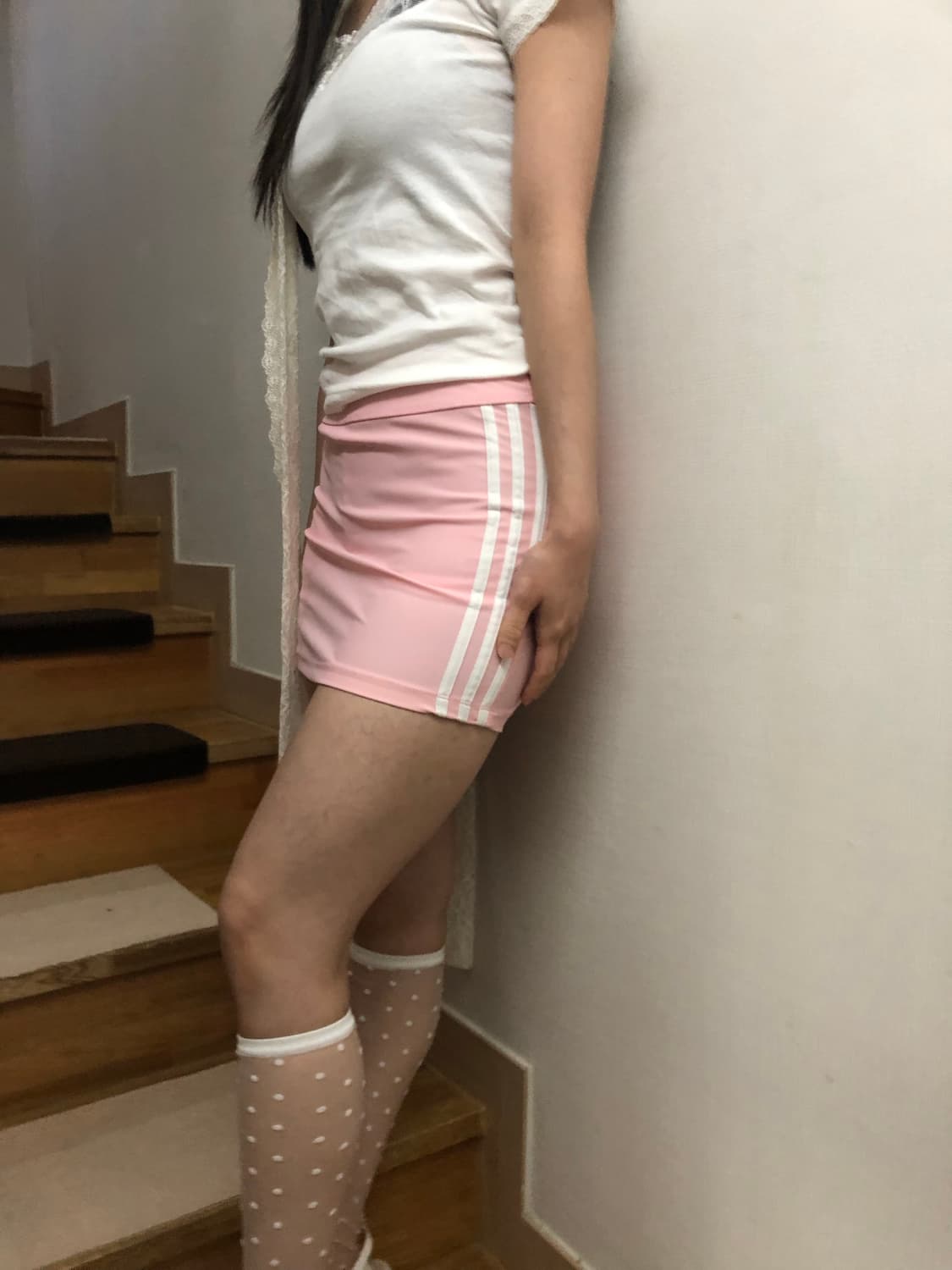 빈티지 아디다스 핑크 미니 스커트 상품이미지4