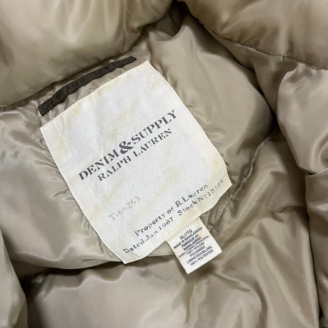 폴로 데님앤서플라이 성조기 패딩 XL 상품이미지5