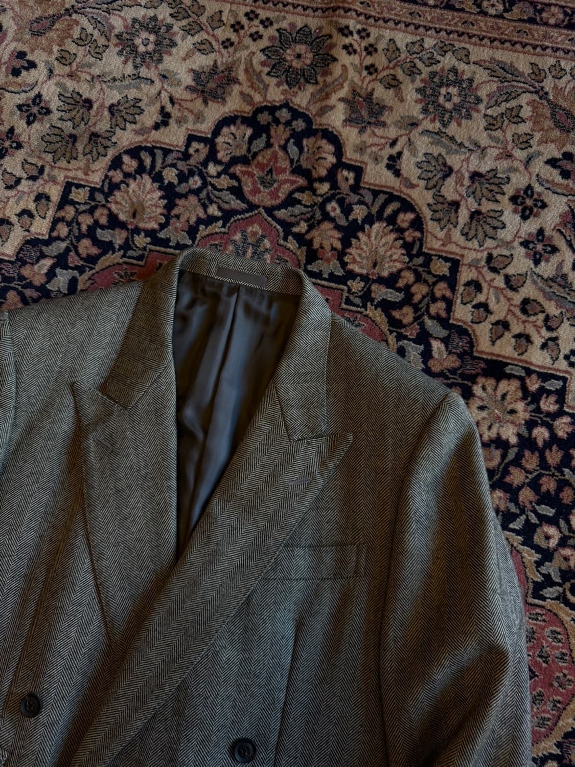 버버리 더블 브레스티드 트위드 자켓 100 상품이미지2