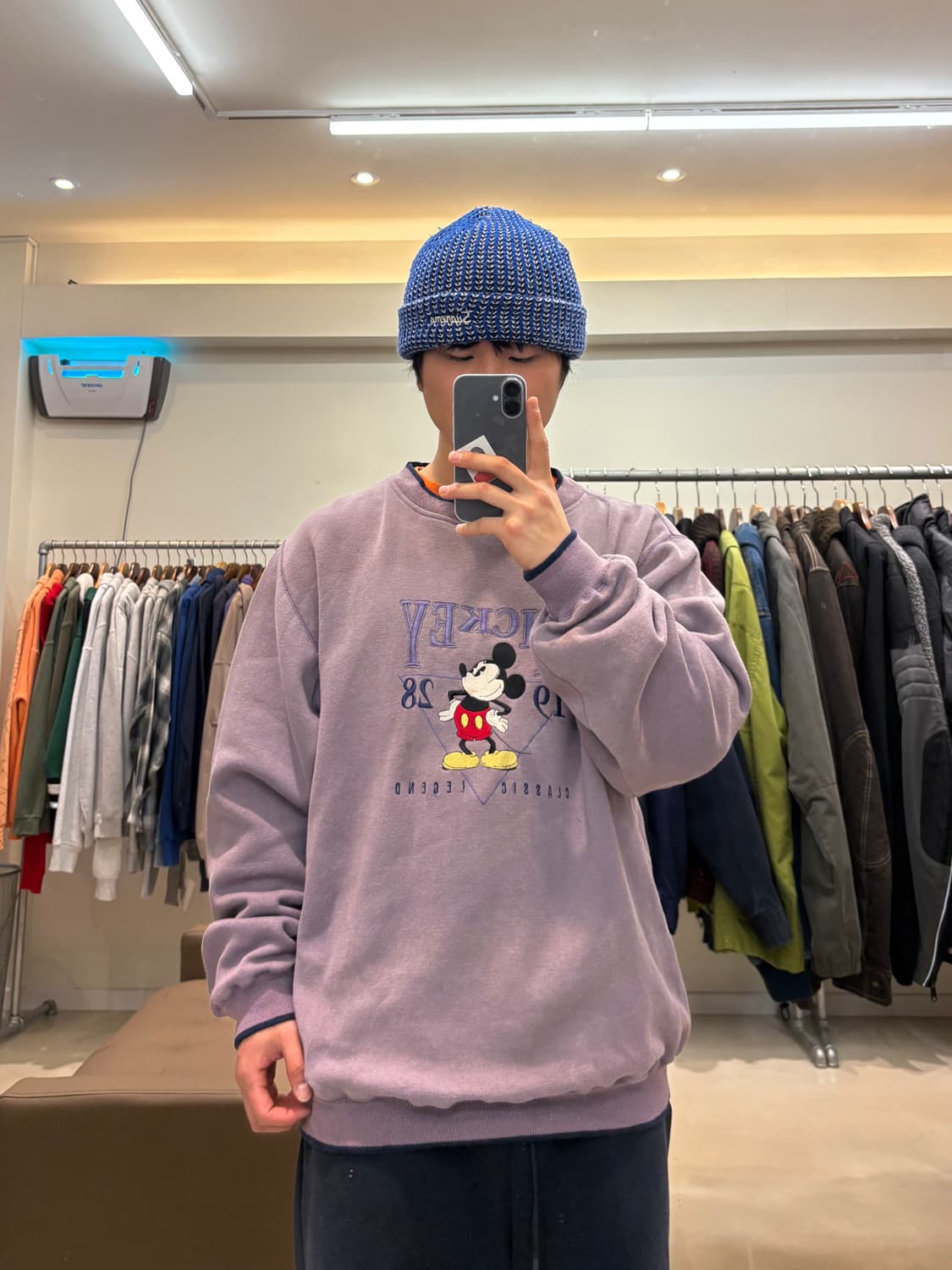 Mickey & Co 자수 그래픽 맨투맨 상품이미지8