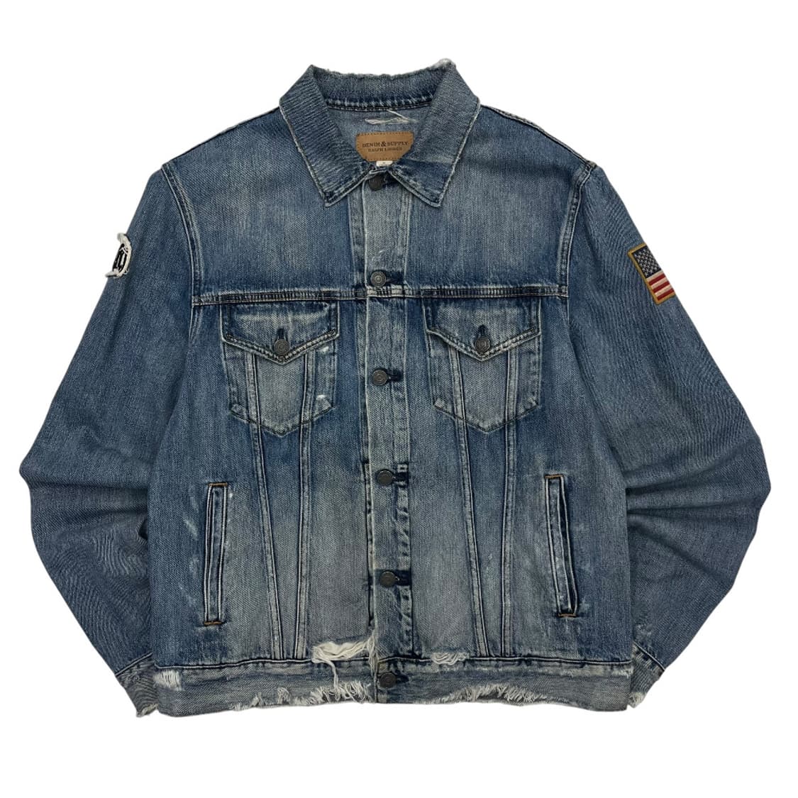 데님앤서플라이 성조기 연청 자켓 M 상품이미지2