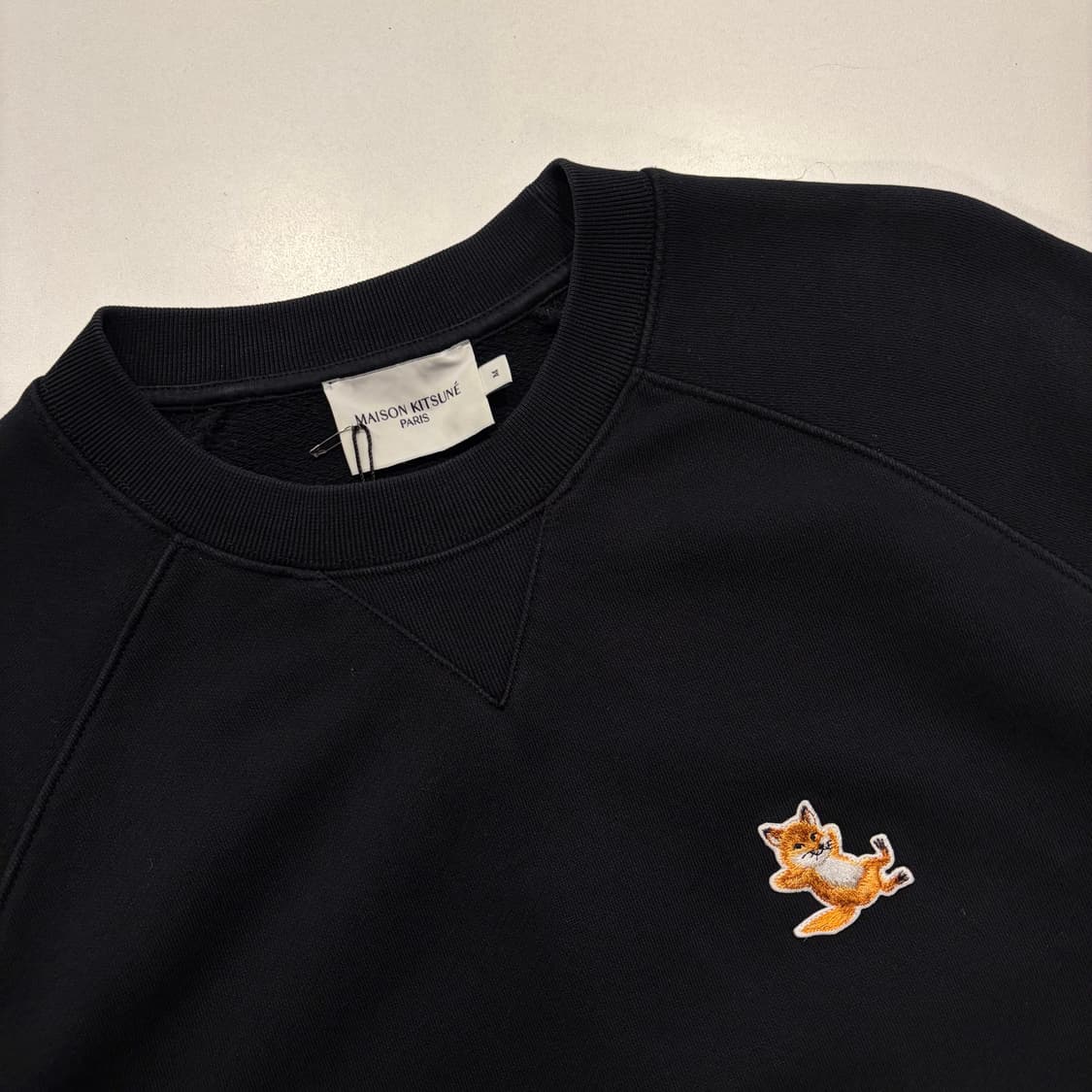 [M] 메종키츠네 폭스 패치 맨투맨 블랙 C661 상품이미지3