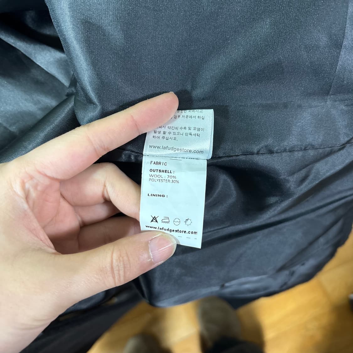 FREE 라퍼지스토어 블랙 발마칸코트 상품이미지5