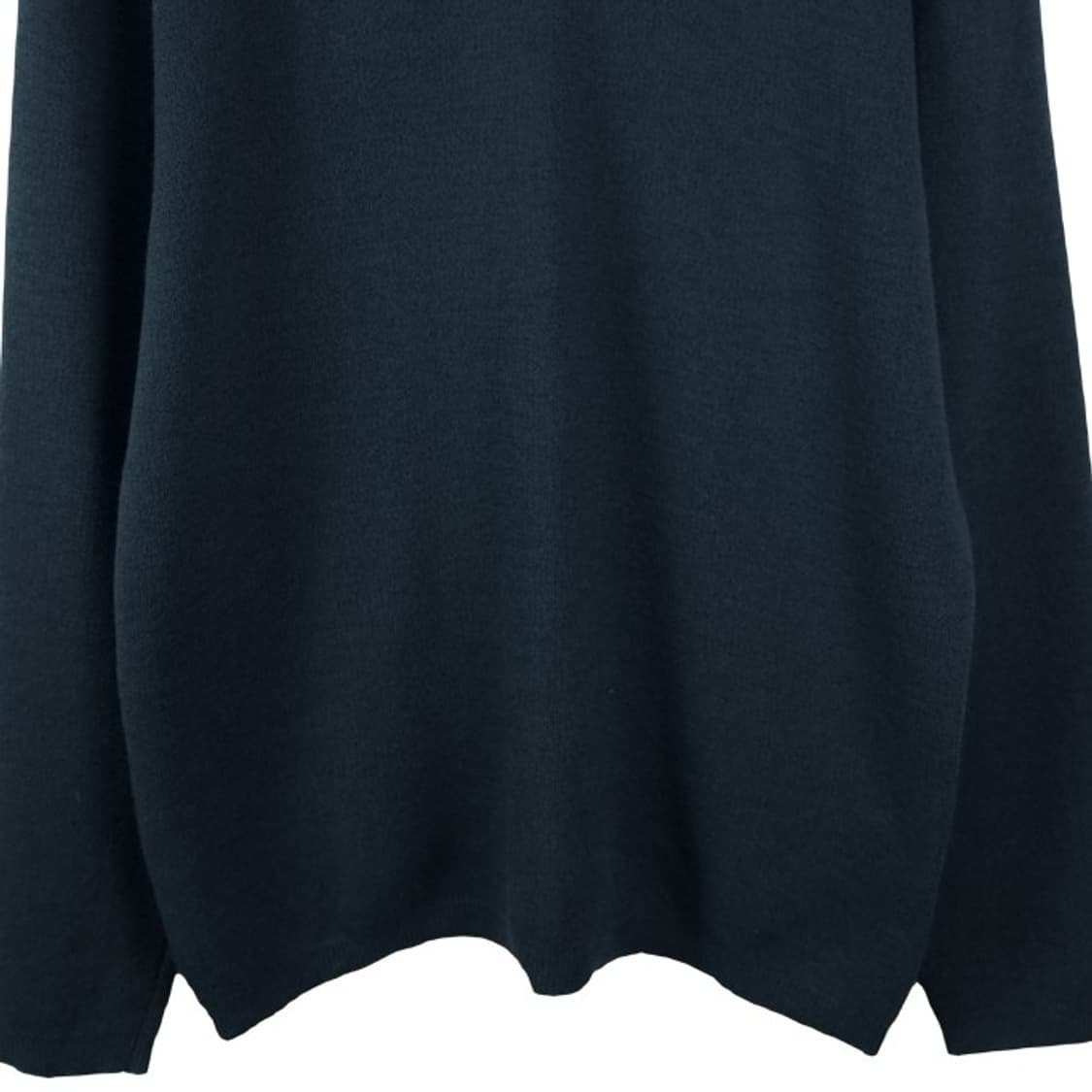 [쿠어] 캐시미어 블랜디드 크루넥 미니멀 니트 네이비 M19772 상품이미지5