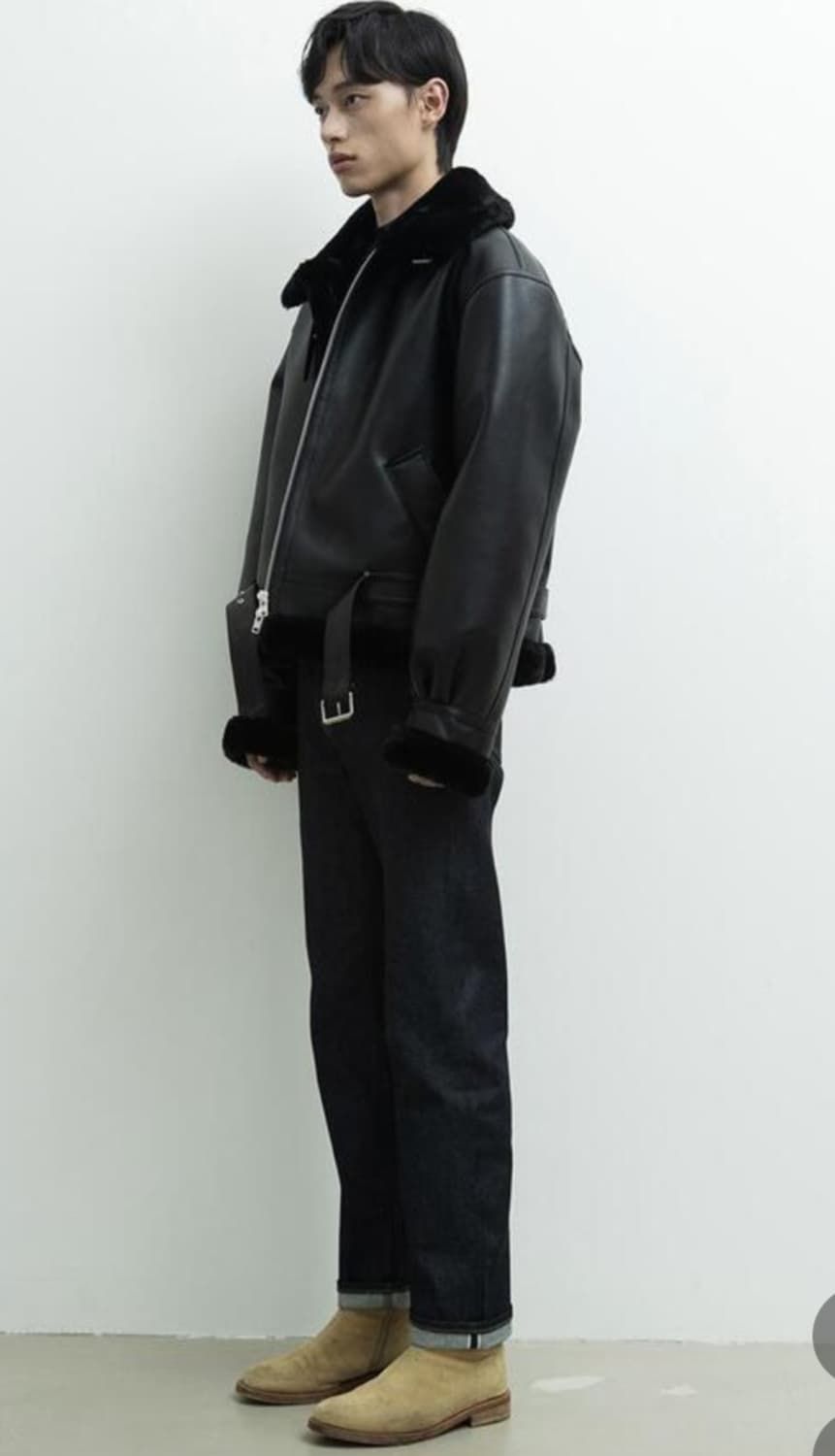 론트 무스탕 새제품 상품이미지2