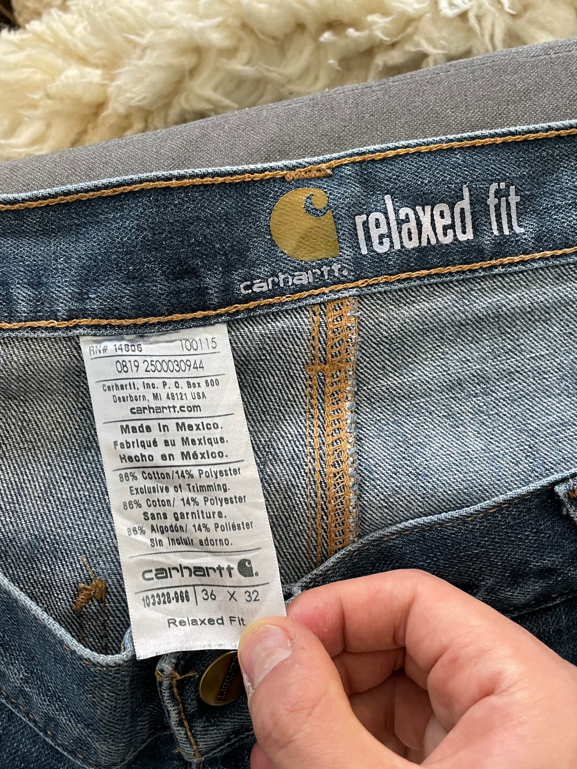 칼하트 더블니 데님팬츠 상품이미지2