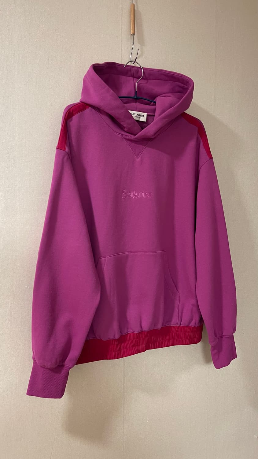 생로랑 로고 자수 코튼 후디 S 상태 좋습니다🩷 상품이미지2