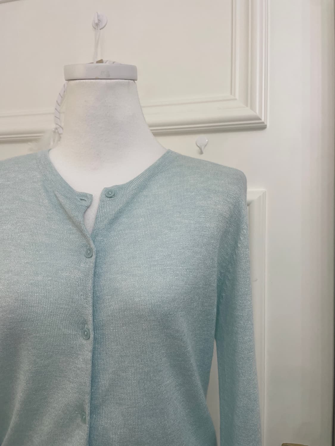 mint melange basic cardigan(size-L) 상품이미지3