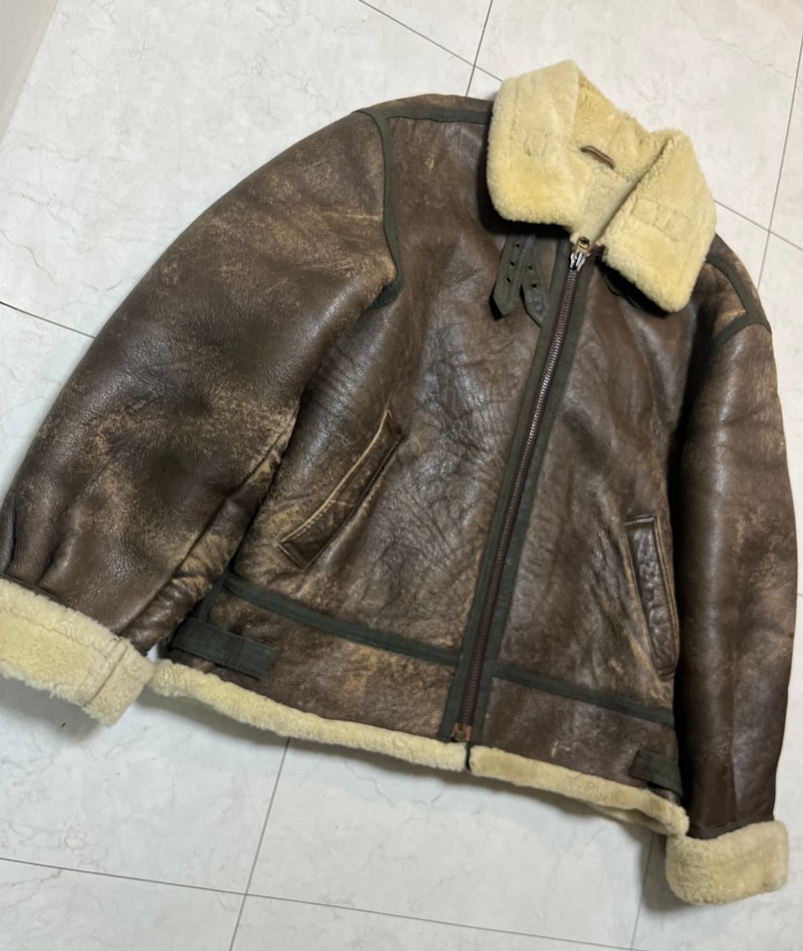 90s B-3 양가죽 무스탕 xl 상품이미지1