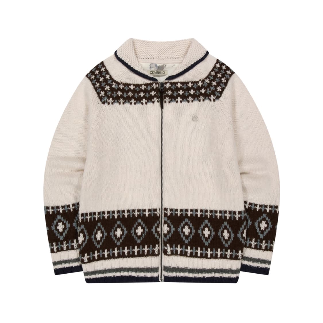 코이세이오 모시 코위찬 니트 자켓 아이보리 재킷 가디건 상품이미지1