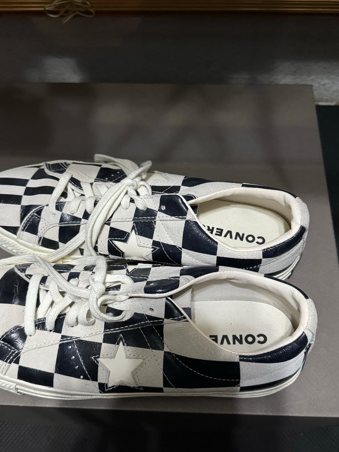 컨버스 원스타 체크패턴 디자인 스니커즈 (270mm) 상품이미지2