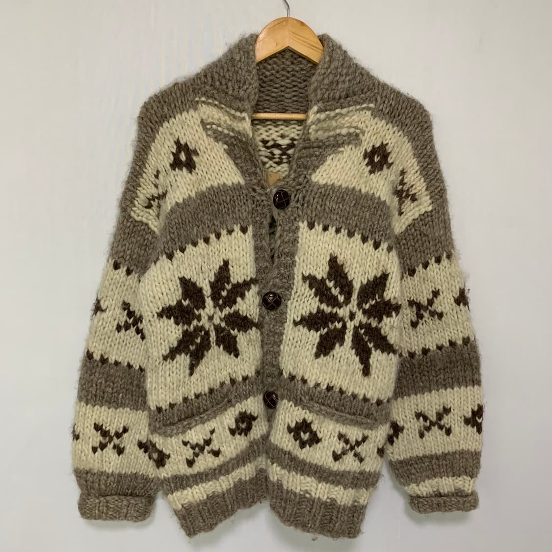 코위찬 코위챤 빈티지 노르딕 패턴 버튼 니트 스웨터 가디건 남녀공용 상품이미지2