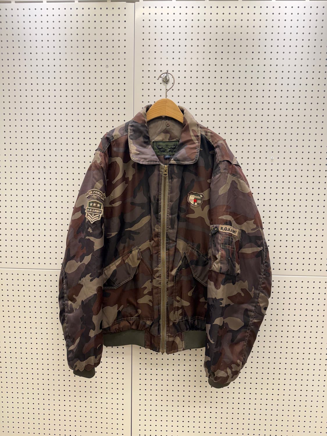 카모 패턴 밀리터리 패치 자켓 U1707 상품이미지2