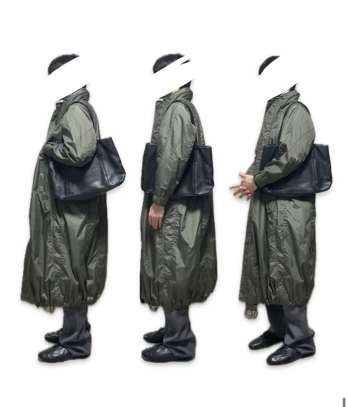 [M-L] 이세이미야케 페테 나일론 파라수트 롱 코트 상품이미지9