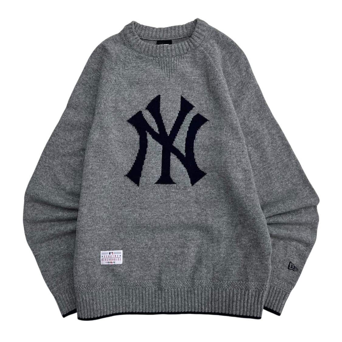 뉴에라 센터로고 그레이 니트 100 상품이미지2