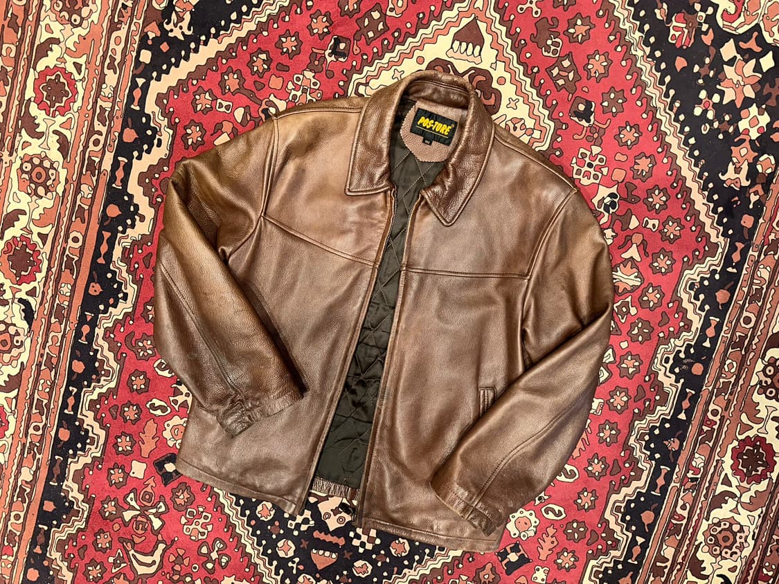 ( L ) 워크웨어 아메카지 스포츠가죽 가죽자켓 아메카지 밀리터리 상품이미지6