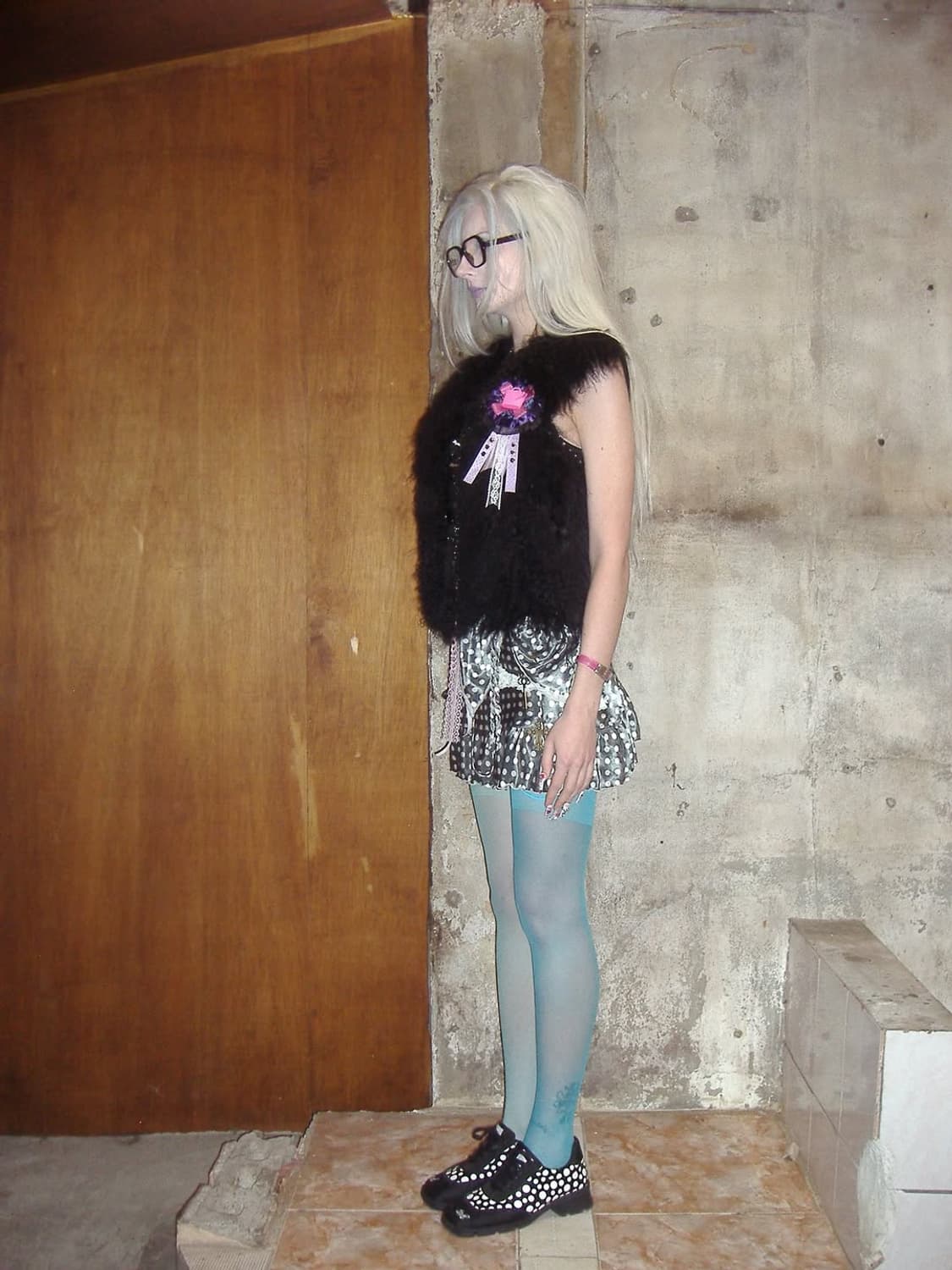 Dot satin lace sk 상품이미지5