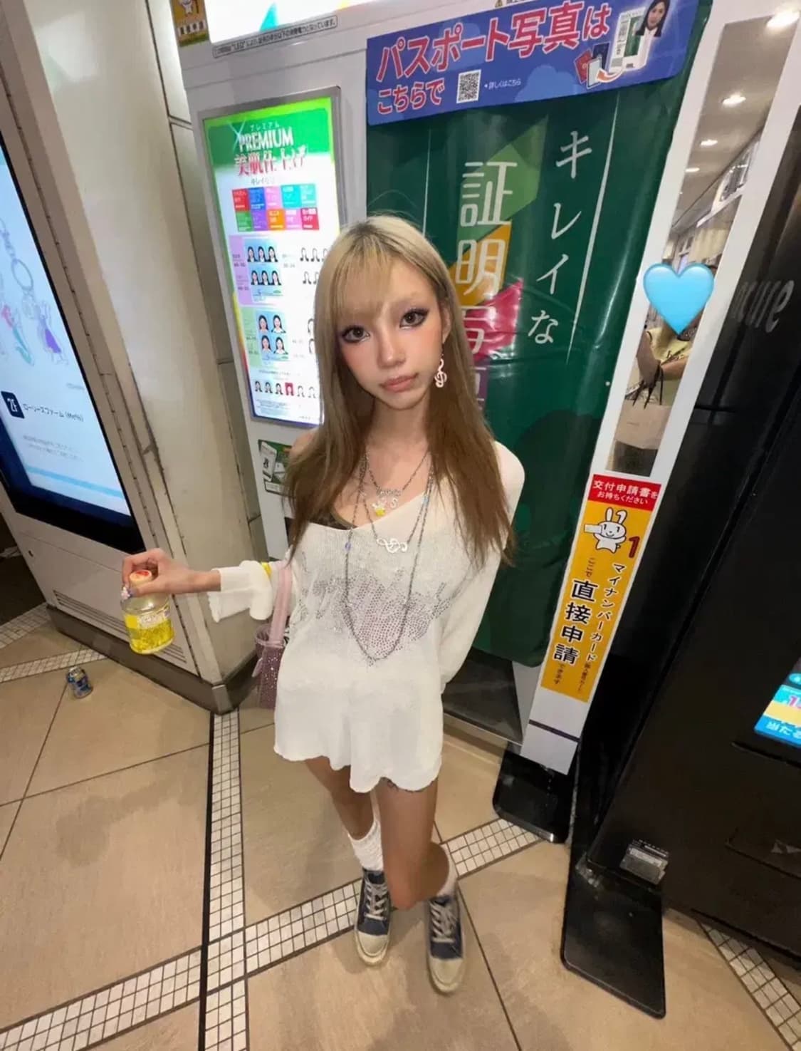 Srrybabe 갸루 큐빅 니트 상품이미지1